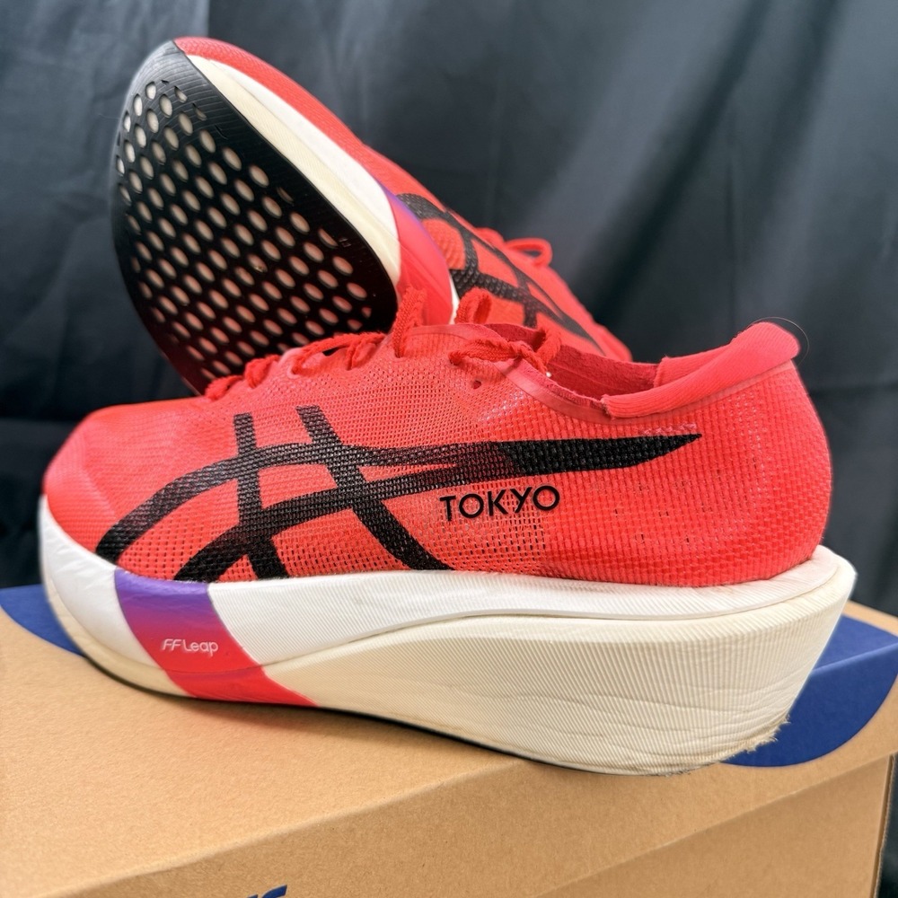 ASICS Metaspeed Edge Tokyo Flash Red Mens Size 8.5 Women's Size 10 Running Shoes - Picture 14 of 16
